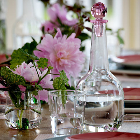 SAFFRON BALL BOTTLE TRANSP. PINK CAP
