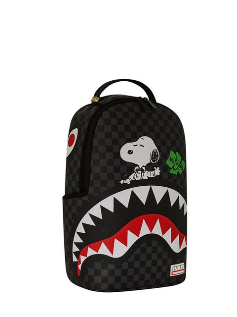 SNOOPY TOP SHARK MONEY DLXSV BACKPACK 910B7741NSZ SPAYGROUND BLACK