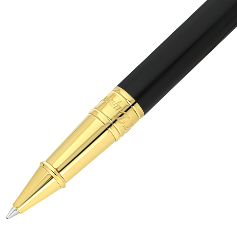 ROLLER S.T. DUPONT D-INITIAL BLACK & GOLDEN ART 262202