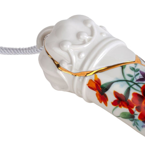 CORNO SELETTI PORTAFORTUNA IN PORCELLANA KINTSUGI 33X8 CM 09944