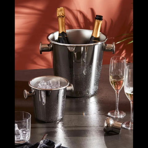 CESTINO VINO ACCIAIO H 23 DIAM 25 CM 5052 ALESSI