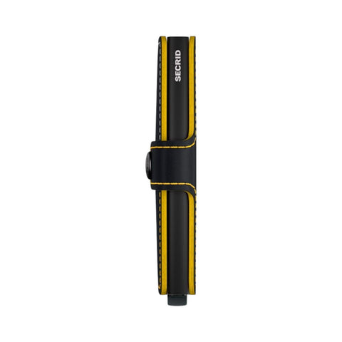 MINIWALLET MATTE BLACK & OCHRE SECRID