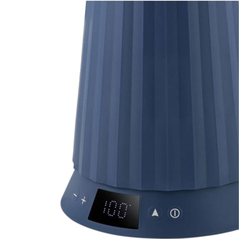 ALESSI BLAUER WASSERKOCHER MIT TEMPERATURREGELUNG, PLISSE TYP MDL21DAZ