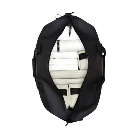 HILO WEEKEND BAG W3 14200 RAINS SCHWARZES GRAIN