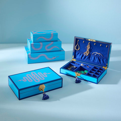 EDEN LACKSCHMUCK KLEINE BOX 34764 JONATHAN ADLER BLAU