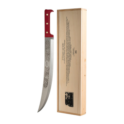 L'USSARO SU TETTO COLTELLO PER SABRAGE ART. 199 COLTELLERIE BERTI 1895