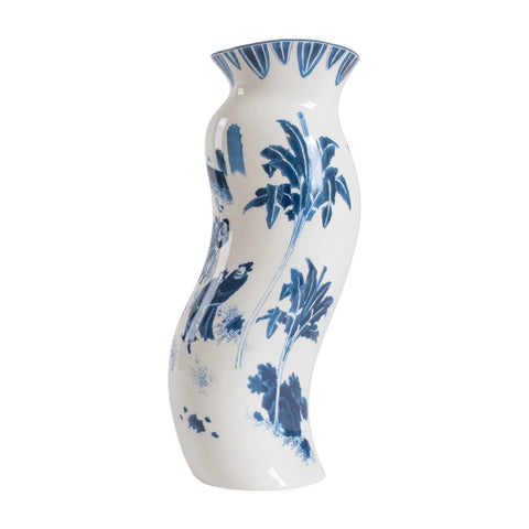 KLASSISCHE PORZELLANVASE AUF SÄURE KING WEN 11291 SELETTI WEISS