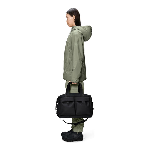 BORSA OTARU WEEKEND BAG SMALL W3 12970 RAINS BLACK