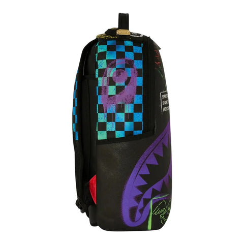 BACKPACK SHARK CENTRAL STENCILS- BLACK DLXSV 910B7620NSZ SPRAYGROUND