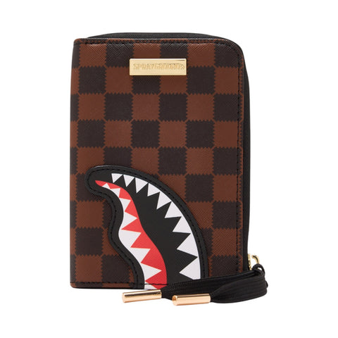 SAWTOOTH SHARKS IN PARIS WALLET 910W7843NSZ SPRAYGROUND BROWN
