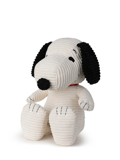 SNOOPY ECO COUDUROY IN GESCHENKBOX 27CM - 11'' WEISS