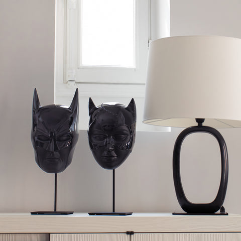 WALL MASK BLACK 37CM ART. WARMA03701NO LEBLON DELIENNE BLACK