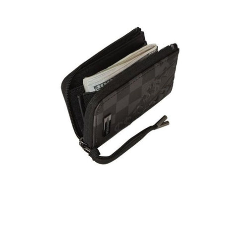 3 AM CHECK WALLET 910W7501NSZ SPRAYGROUND SCHWARZ