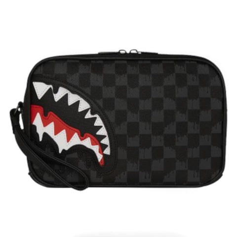 DRIPPING SHARKS IN PARIS TOILETRY BRICK 910B7968NSZ SPRAYGROUND BLACK