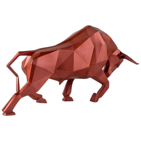METALLIC BULL ART. 01009729 LLADRO' ROT