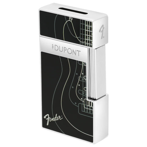 LI BIGGY FENDER FEUERZEUG 025025 ST DUPONT SCHWARZ/CHROM