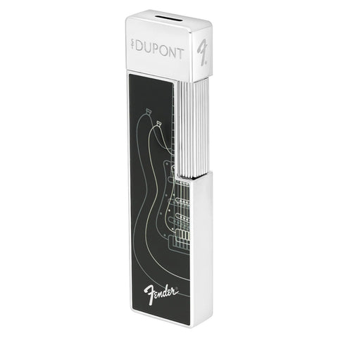LI TWIGGY FENDER FEUERZEUG 030025 ST DUPONT SCHWARZ/CHROM