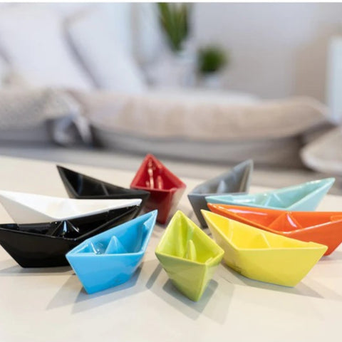 MITTELWEISSES ORIGAMI-BOOT CRESCENTINI KERAMIK ART. 2374