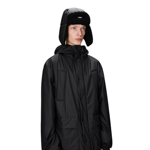 FLEECE TRAPPER HAT M/L W2T3 20660 RAINS SCHWARZ