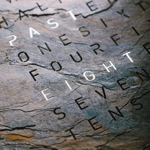 OROLOGIO EARTH 45X45 GLINTSCAPE QLOCKTWO