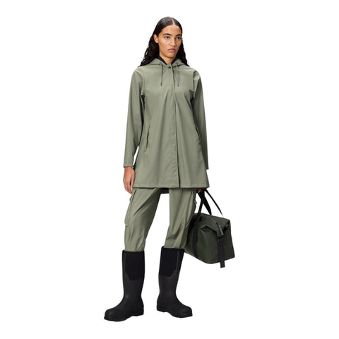 IMPERMEABILE A-LINE W JACKET XS W3 18050 RAINS DRIFT GREEN