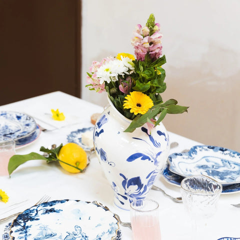 SELETTI KLASSISCHE VASE AUF SÄUREBLUMEN DELFT 11292