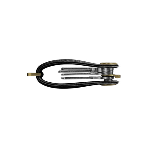 PORTACHIAVI PRO SAFFIANO LEATHER LIQUORICE KPR1-LIQ-113 ORBITKEY BLACK