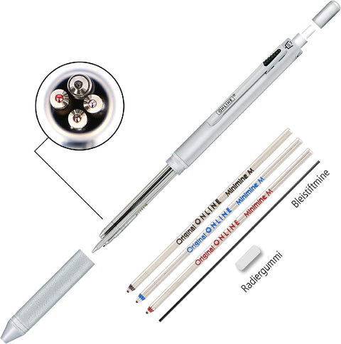 PENNA MULTIFUNZIONE ONLINE 4 IN 1 SILVER