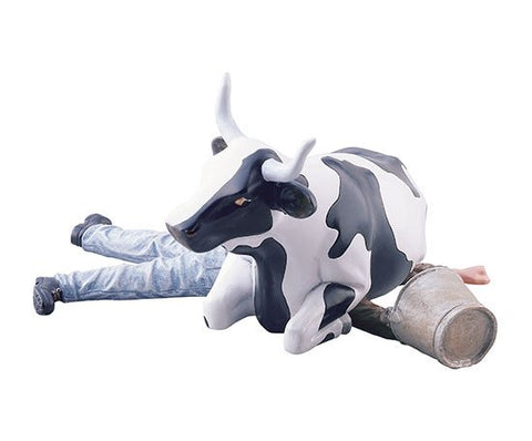 COW PARADE M KUH SITZEND AUF MAN/NI MU ART. 47811 MEHRFARBIG