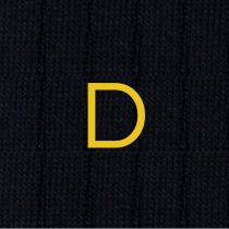 CALZA BLU UOMO INIZIALI SENAPE - TAGLIA 40/45 -D- 134-0-D INDIVIDUAL SOCKS