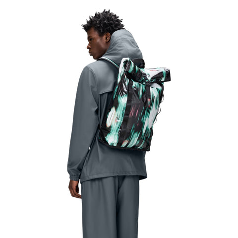 ZAINO SIBU ROLLTOP RUCKSACK W3 14770 RAINS BLUR MULTICOLOR
