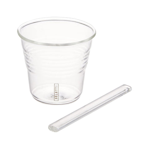 SET 6 BICCHIERINI VETRO DA CAFFE + PALETTE 10655KIT SELETTI