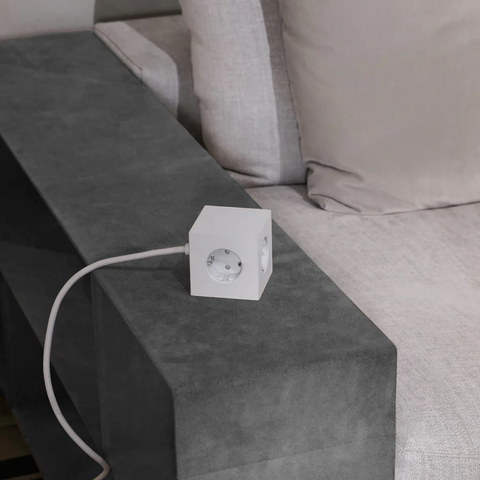 AVOLT SQUARE SOCKEL 1 USB C 1,8 METER GOTLAND GRAU