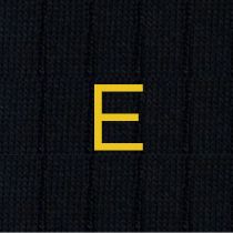 CALZA BLU UOMO INIZIALI SENAPE- TAGLIA 40/45 -E- 134-0-E INDIVIDUAL SOCKS