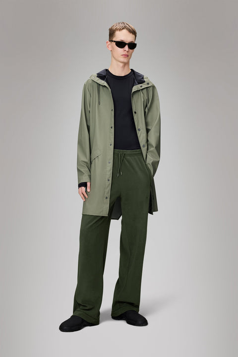 IMPERMEABILE LONG JACKET M W3 12020 RAINS DRIFT GREEN