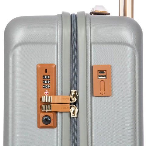 TROLLEY CAPRI 55 CM BRIC'S BRK28027.021 SILVER