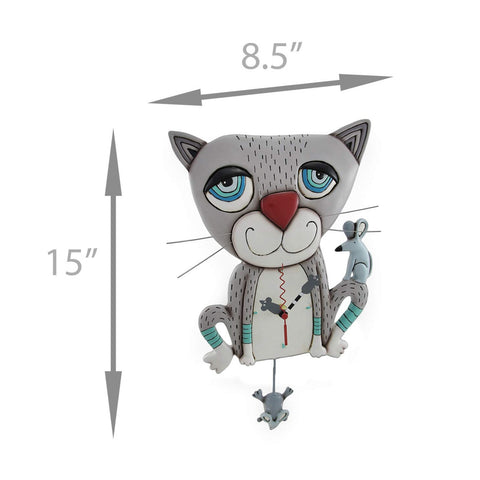 HORLOGE MOUSER CAT ART. P1404 ALLEN DESIGNS