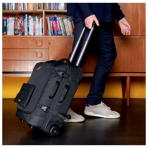 TROLLEY SOFT SUITCASE 52X35X25 BERLIN CABAIA BLACK