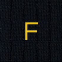 CALZA BLU UOMO INIZIALI SENAPE - TAGLIA 40/45 -F- 134-0-F INDIVIDUAL SOCKS