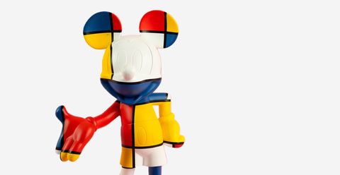 SCULPTURE MICKEY WELCOME ART COLLECTION 1 30CM DISST03002MD LEBLON DELIENNE MULTICOLOR
