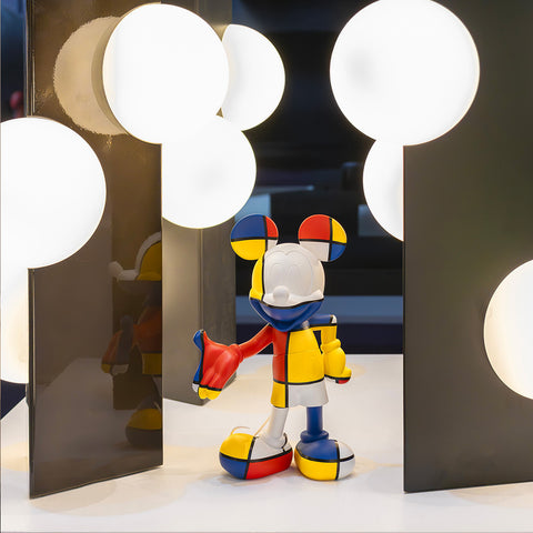 SCULPTURE MICKEY WELCOME ART COLLECTION 1 30CM DISST03002MD LEBLON DELIENNE MULTICOLOR