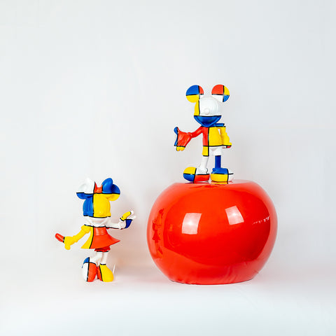 SCULPTURE MICKEY WELCOME ART COLLECTION 1 30CM DISST03002MD LEBLON DELIENNE MULTICOLOR