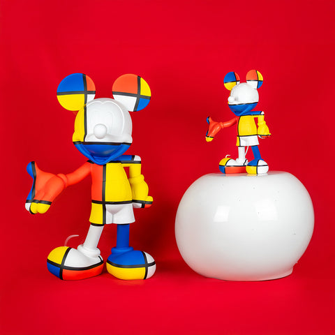 SCULPTURE MICKEY WELCOME ART COLLECTION 1 30CM DISST03002MD LEBLON DELIENNE MULTICOLOR