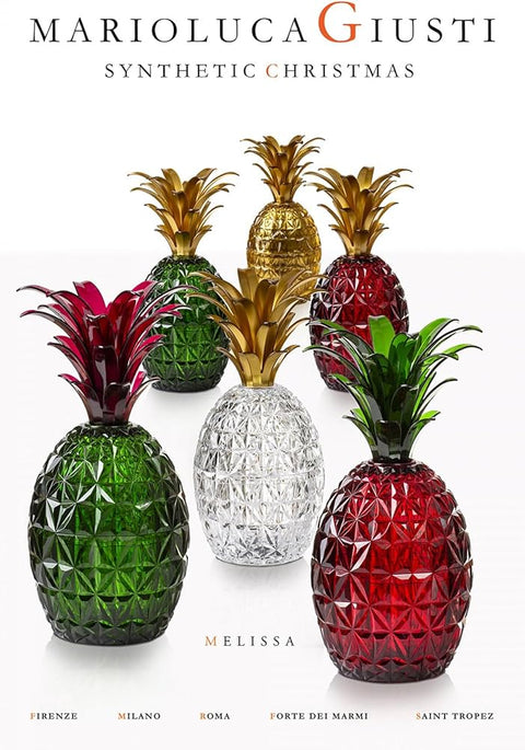 MELISSA ANANAS VASE GOLDBLATT MARIO LUCA GIUSTI TRANSPARENT