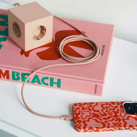PRESA SQUARE 1 USB C 1.8 METER NEW PINK AVOLT