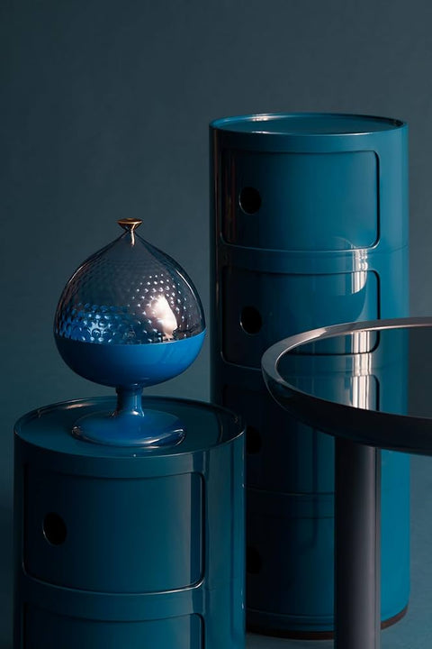 "KARTELL MODULAR 2 BLUE DRAWERS ART 4966/15"