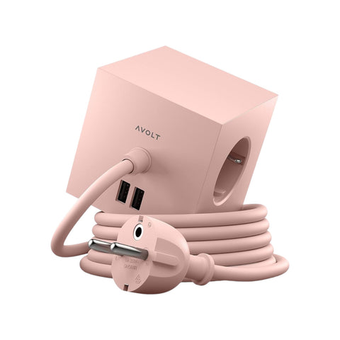 PRESA SQUARE 1 USB C 1.8 METER NEW PINK AVOLT