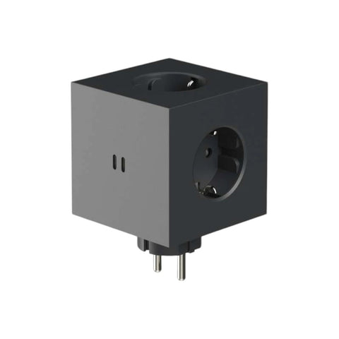 PRESA SQUARE 2 USB C STOCKHOLM BLACK SOCKET F AVOLT