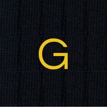 CALZA BLU UOMO INIZIALI SENAPE - TAGLIA 40/45 -G- 134-0-G INDIVIDUAL SOCKS