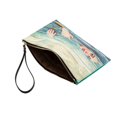 BORSA A MANO TOILETPAPER CM 28X20X3 SEA GIRL SELETTI ART. 02588